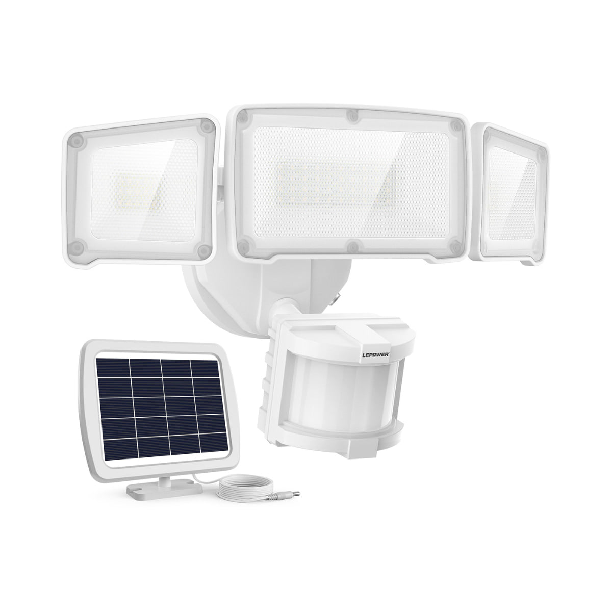Lepower-tec Solar Powered Motion Security Flood Lights- Fast Free