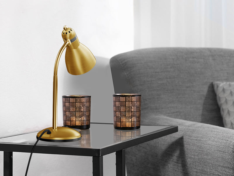 Lepower-tec gold metal desk table lamp