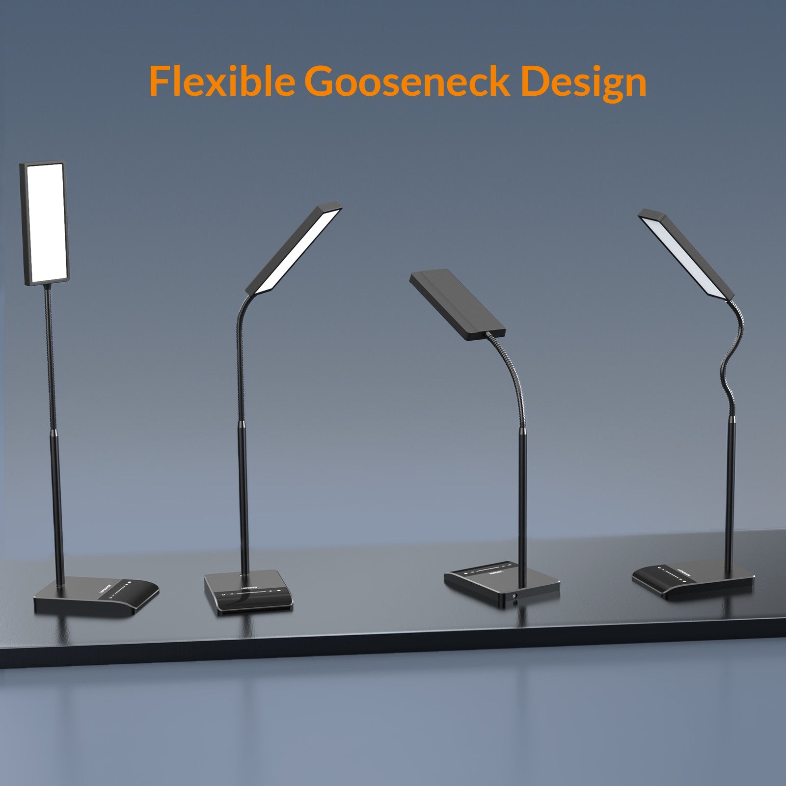 Lepower-tec Gooseneck Eye-caring LED Desk Light with Touch Control