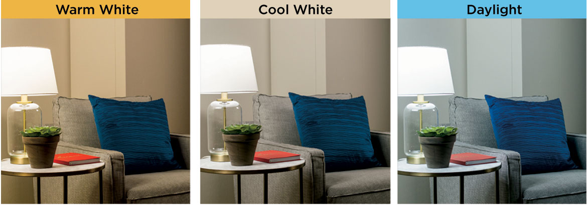 How do you light your space based on color temperature?