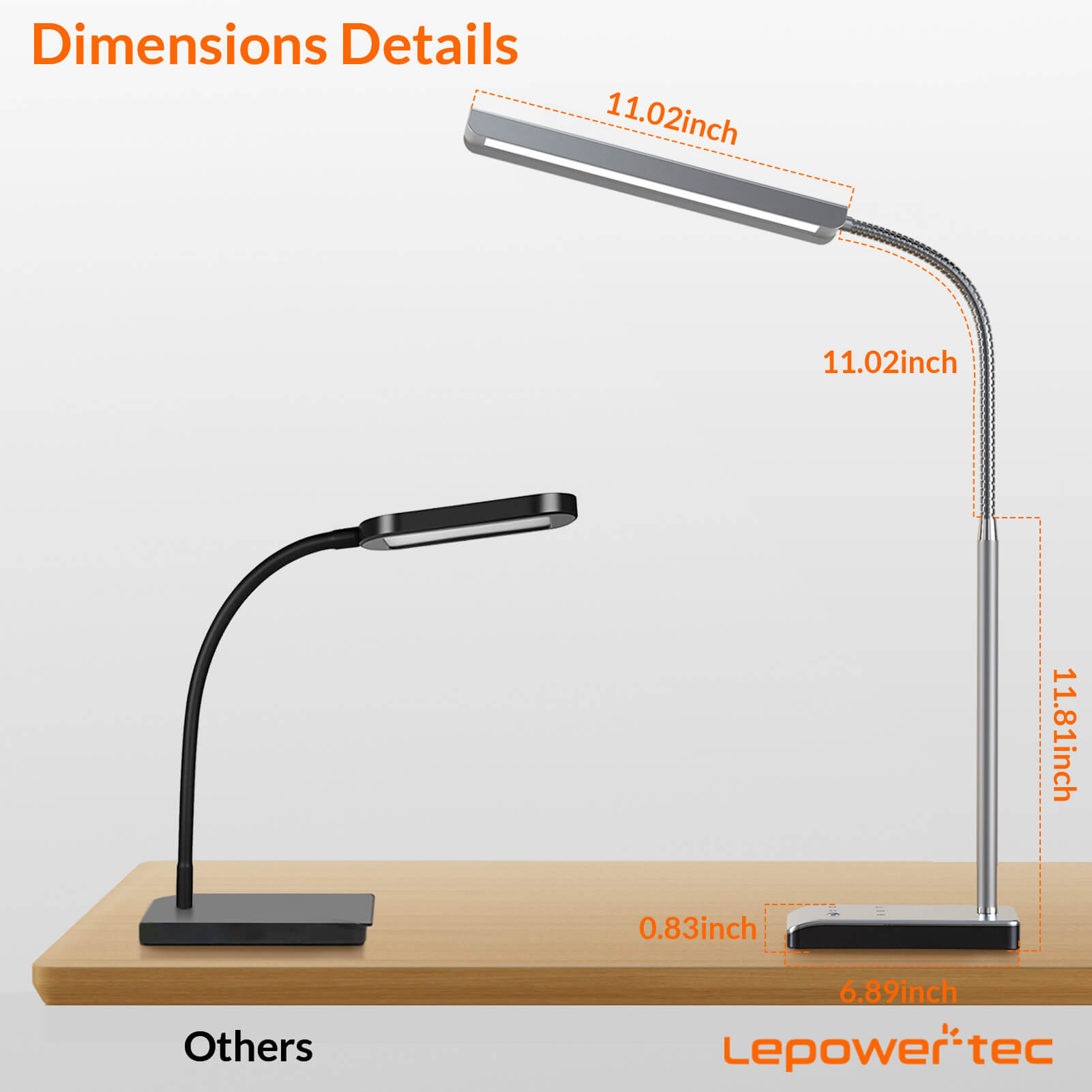 750LM Eye-Caring Desk Light for Home Office