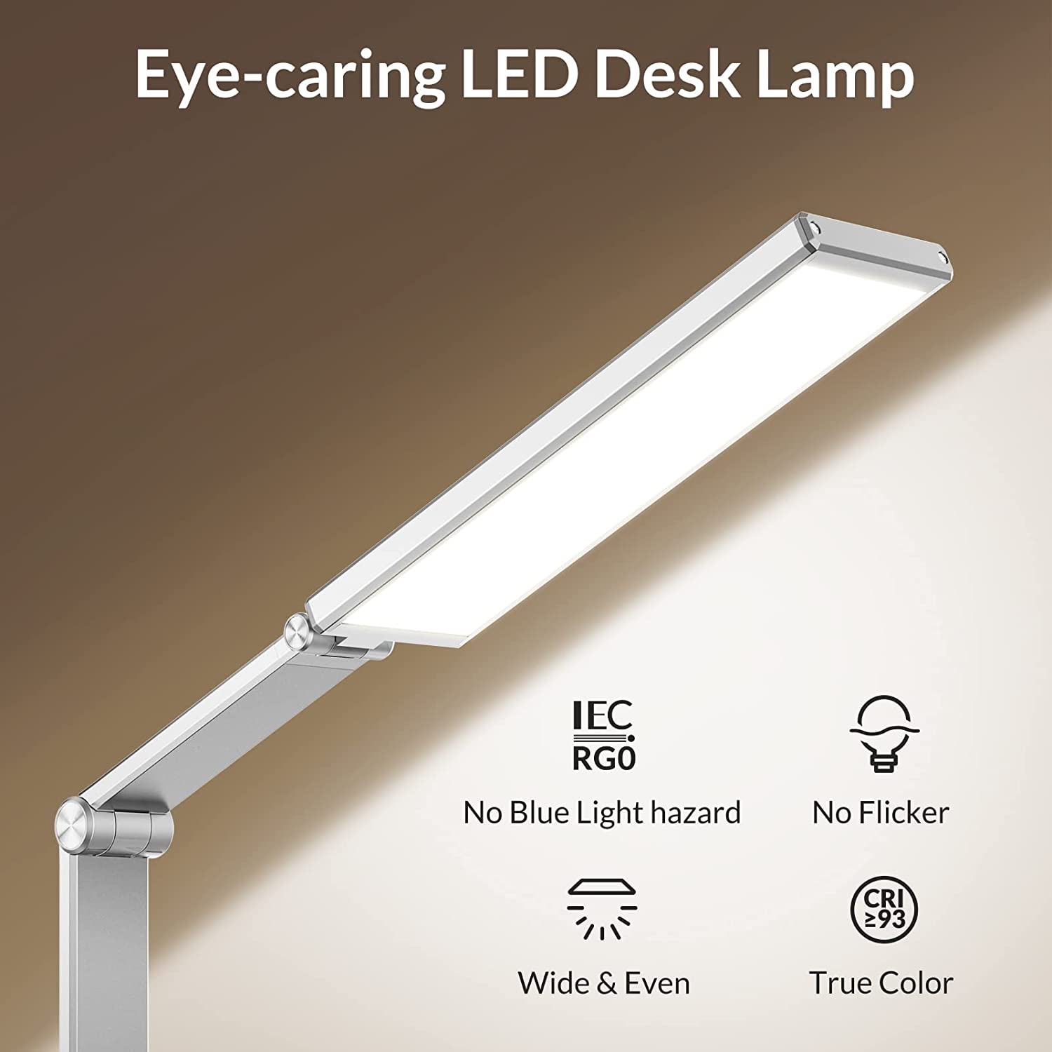 Eye-caring LED Desk Light Anti-Blue Light Touch Control Adjustable