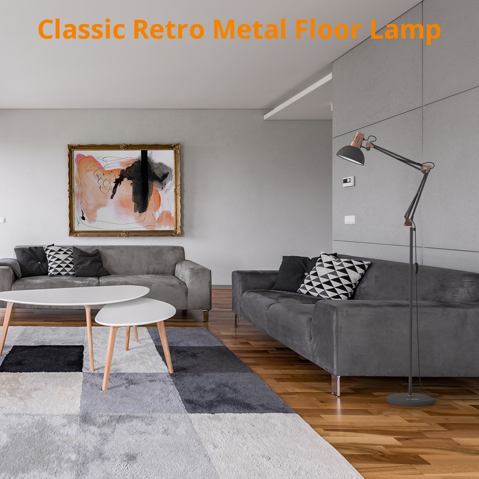 Lepower-tec Flexible Architect Floor Lamp Metal Directional Standing Lamp
