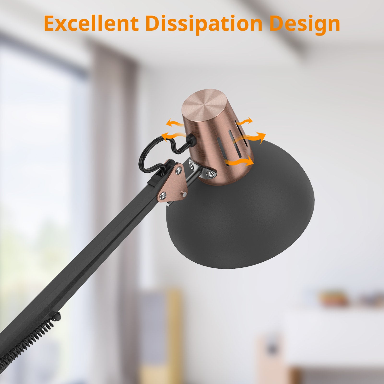 Lepower-tec Flexible Architect Floor Lamp Metal Directional Standing Lamp