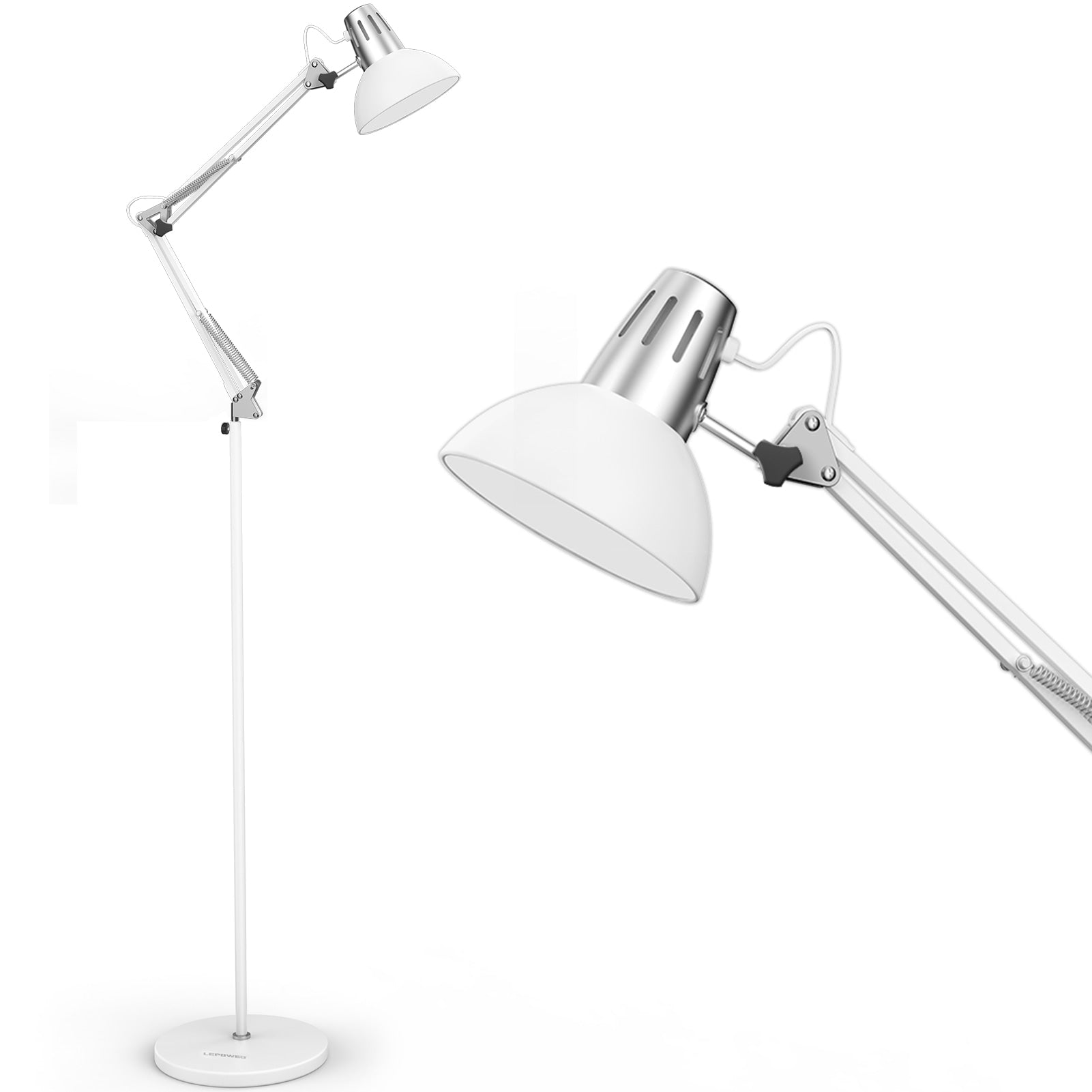 Lepower-tec Flexible Architect Floor Lamp Metal Directional Standing Lamp
