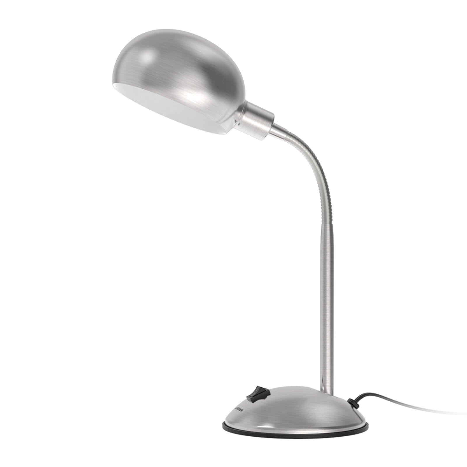 Flexible Gooseneck Metal Desk Lamp with E12 Lamp Base