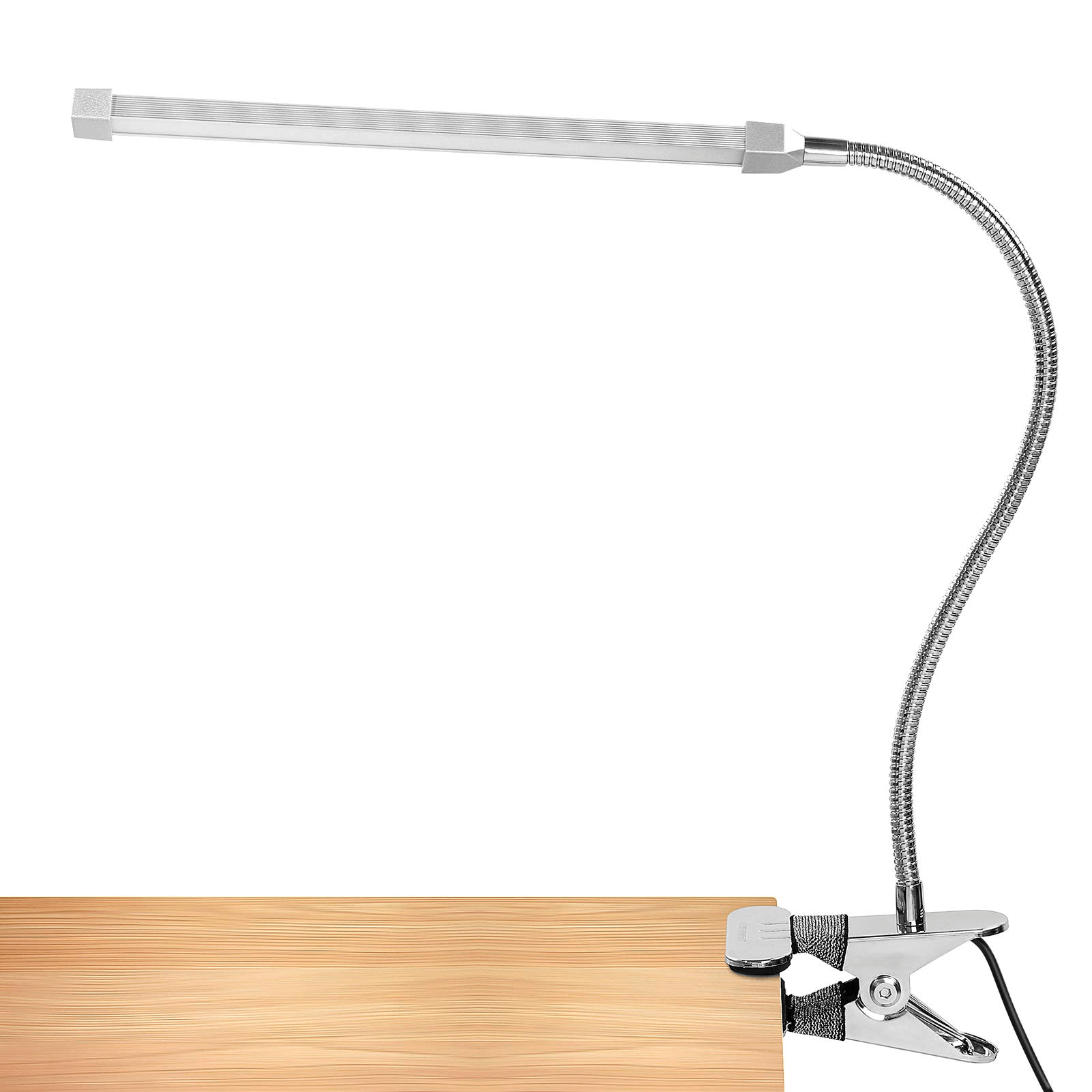 Long Bar Clip-on LED Light 5W with Gooseneck USB/Adapter