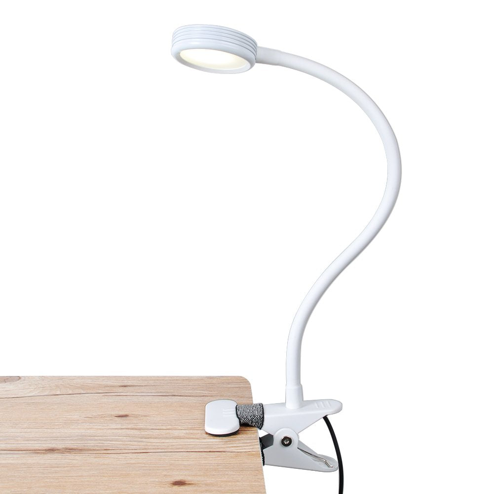 Flexible Clip On Desk Light with USB Charging