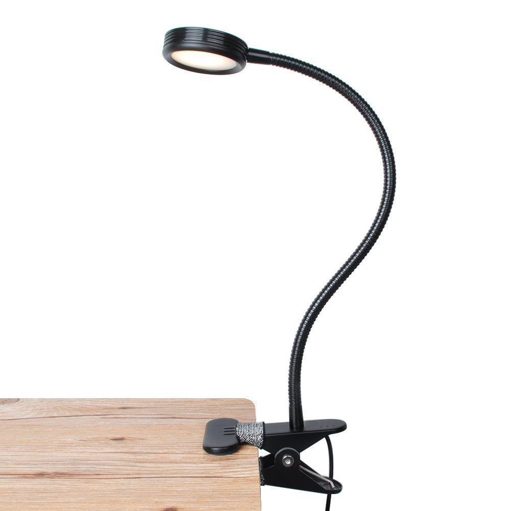 Flexible Clip On Desk Light with USB Charging