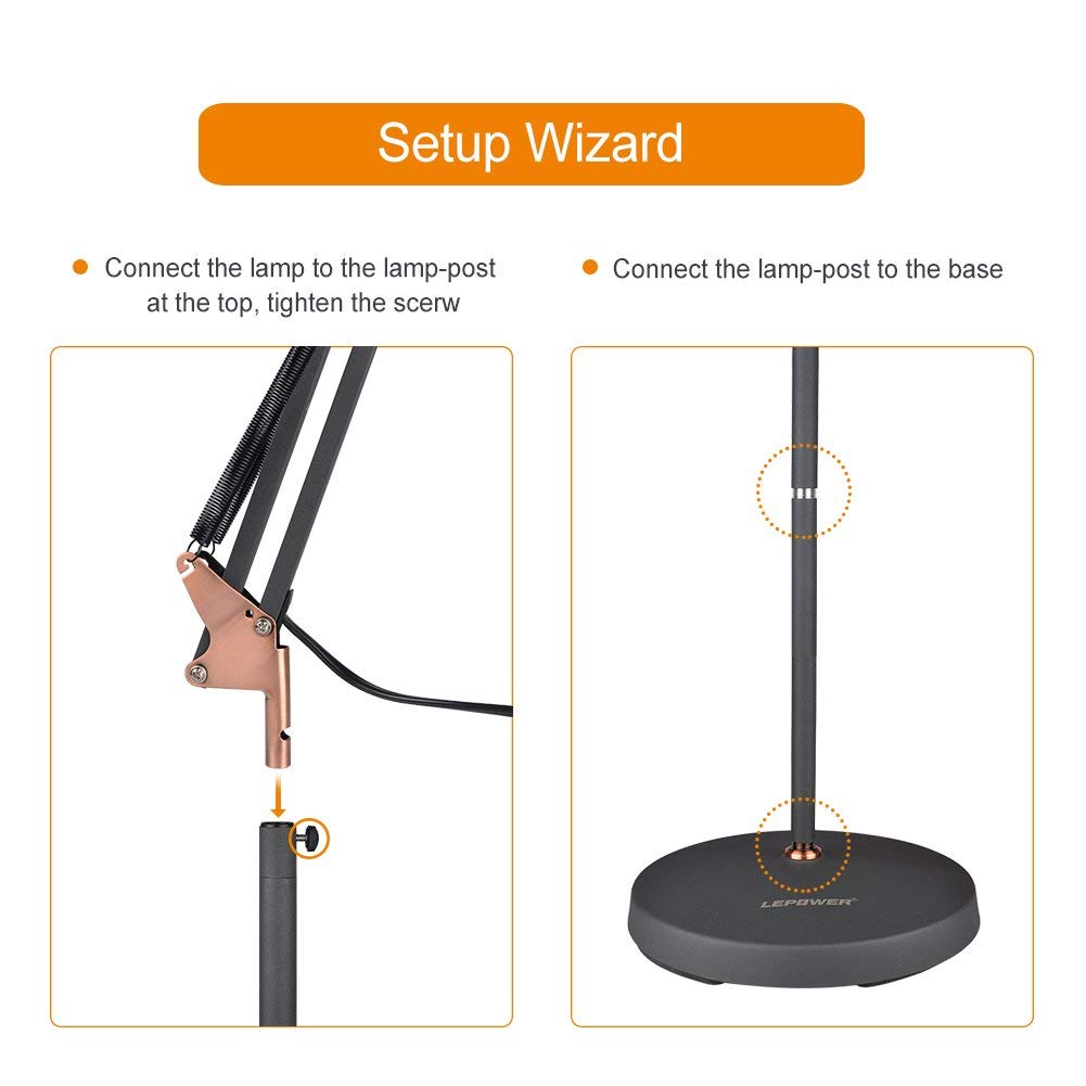 Flexible Architect Floor Lamp Metal Directional Standing Lamp