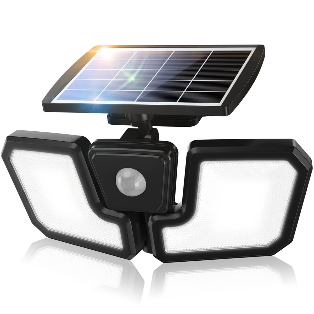 Wireless Motion Sensor Solar Flood Lights Outdoor 1600lm