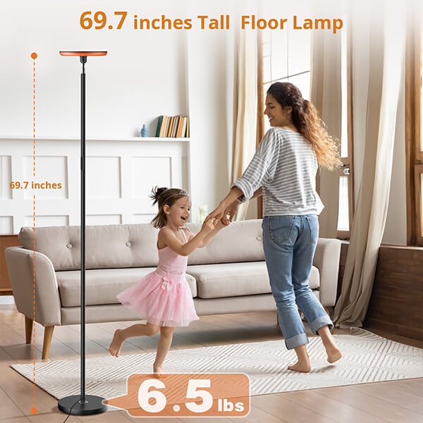 Lepower LED torchiere floor lamp 38W & 3800LM