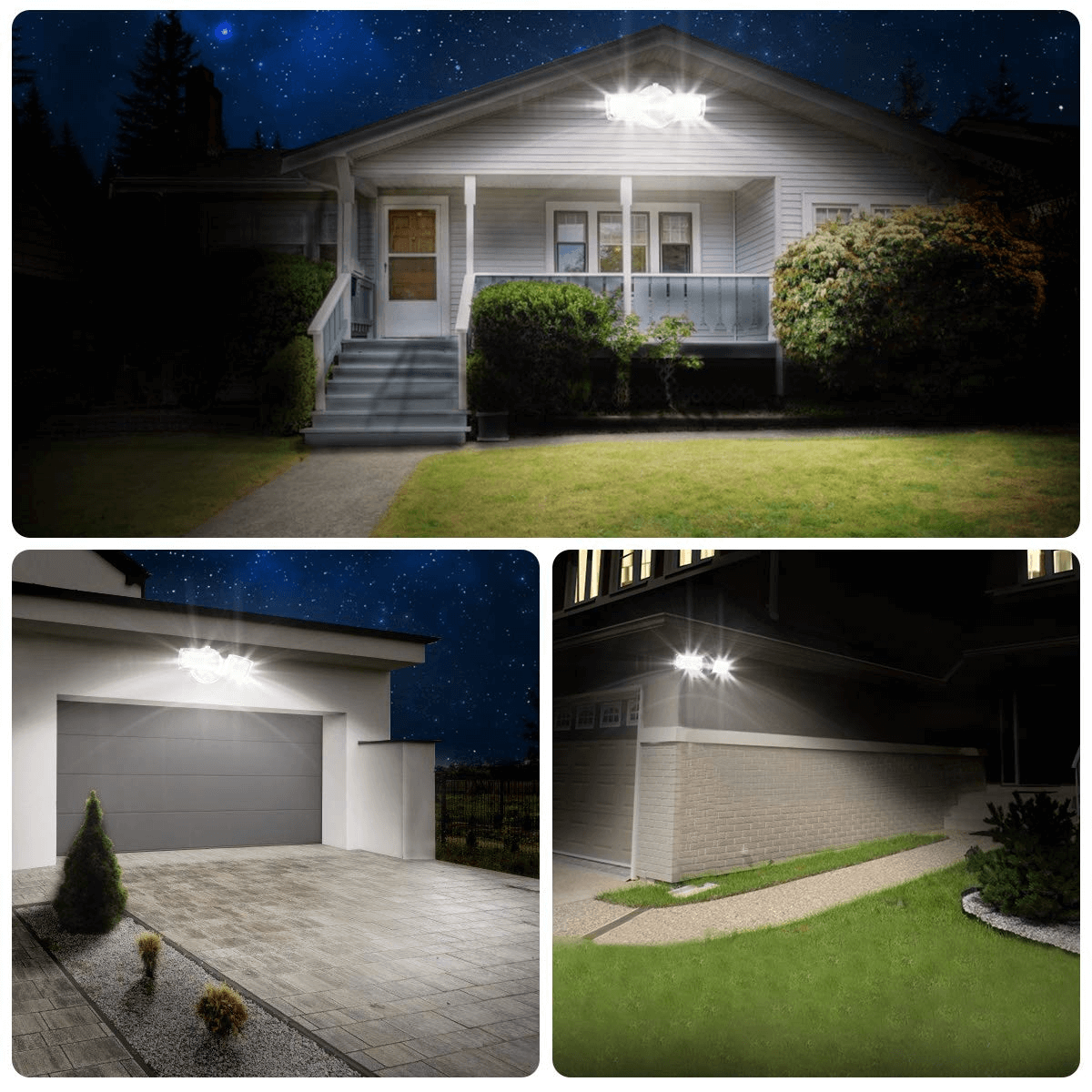LED Flood Light 28W 3000lm Adjustable Heads Switch Controlled