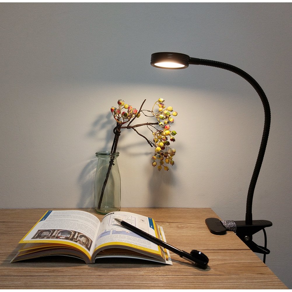 Clip On Book Light Battery Powered Flexible Hose Table Lamp - Temu