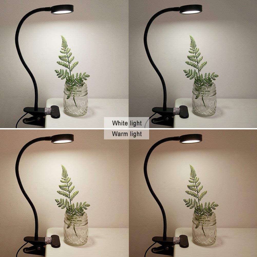 Flexible Clip On Desk Light with USB Charging