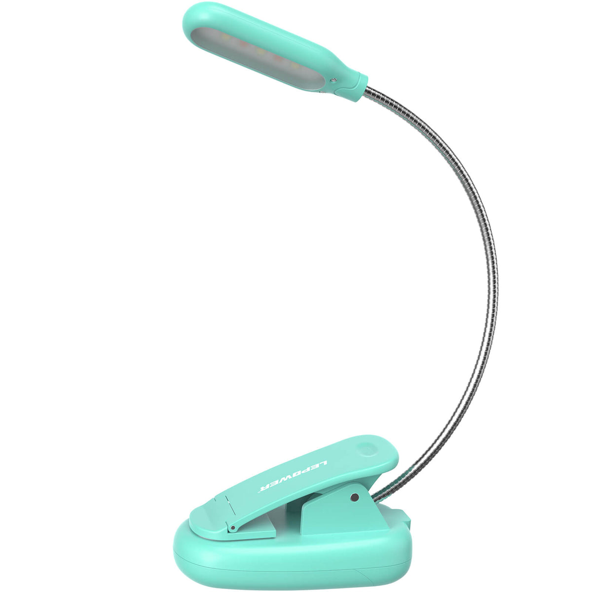 Small Clipon Book Light, Battery & USB Operated LED Reading Lamp