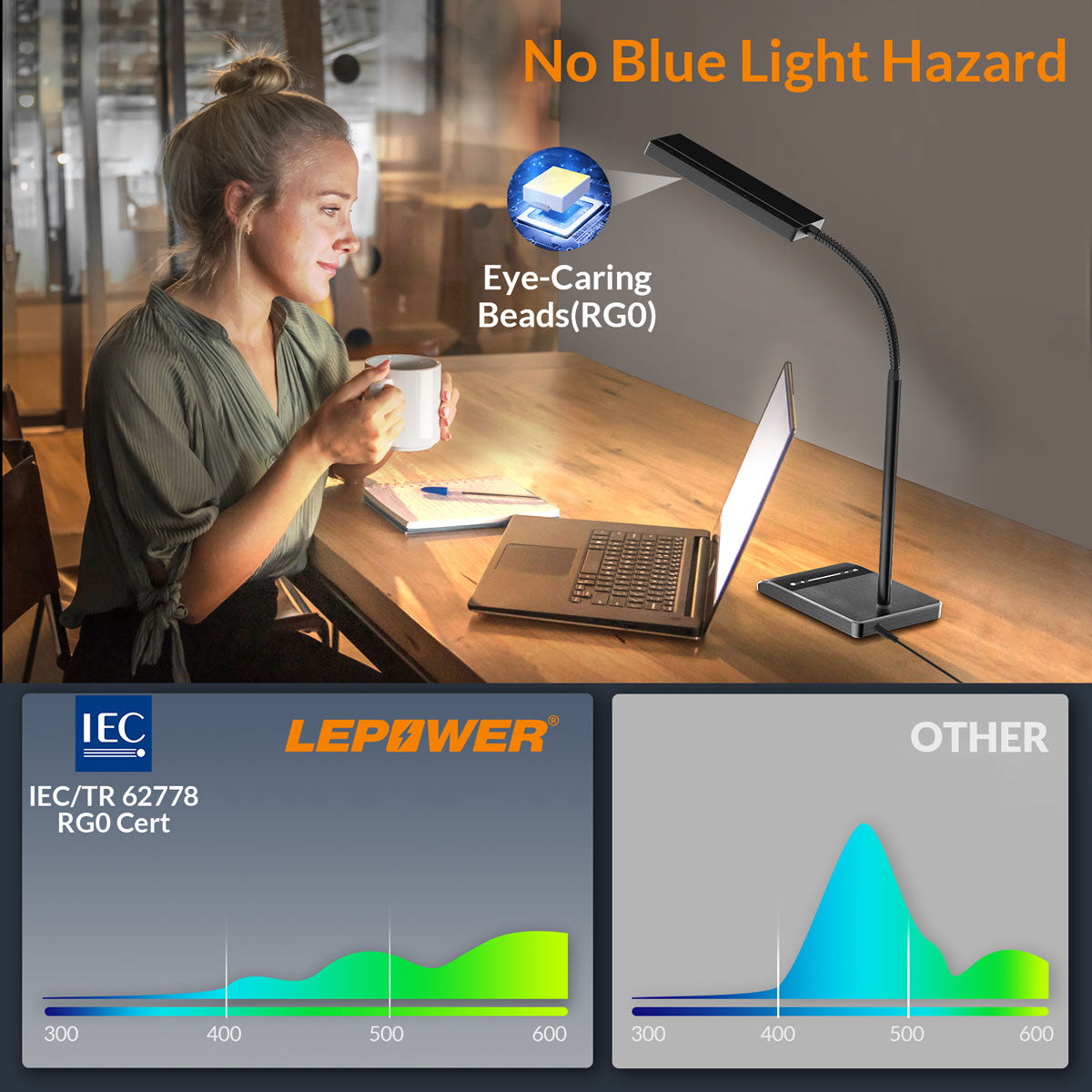 Gooseneck Eye-caring LED Desk Light with Touch Control