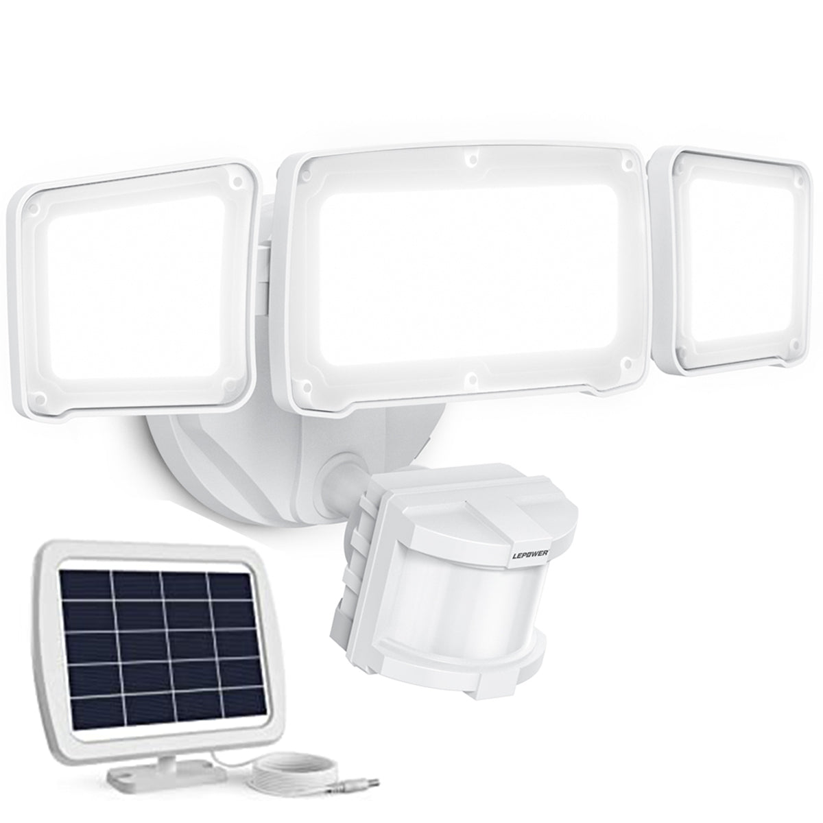 1600LM Solar Motion Sensor Security Lights