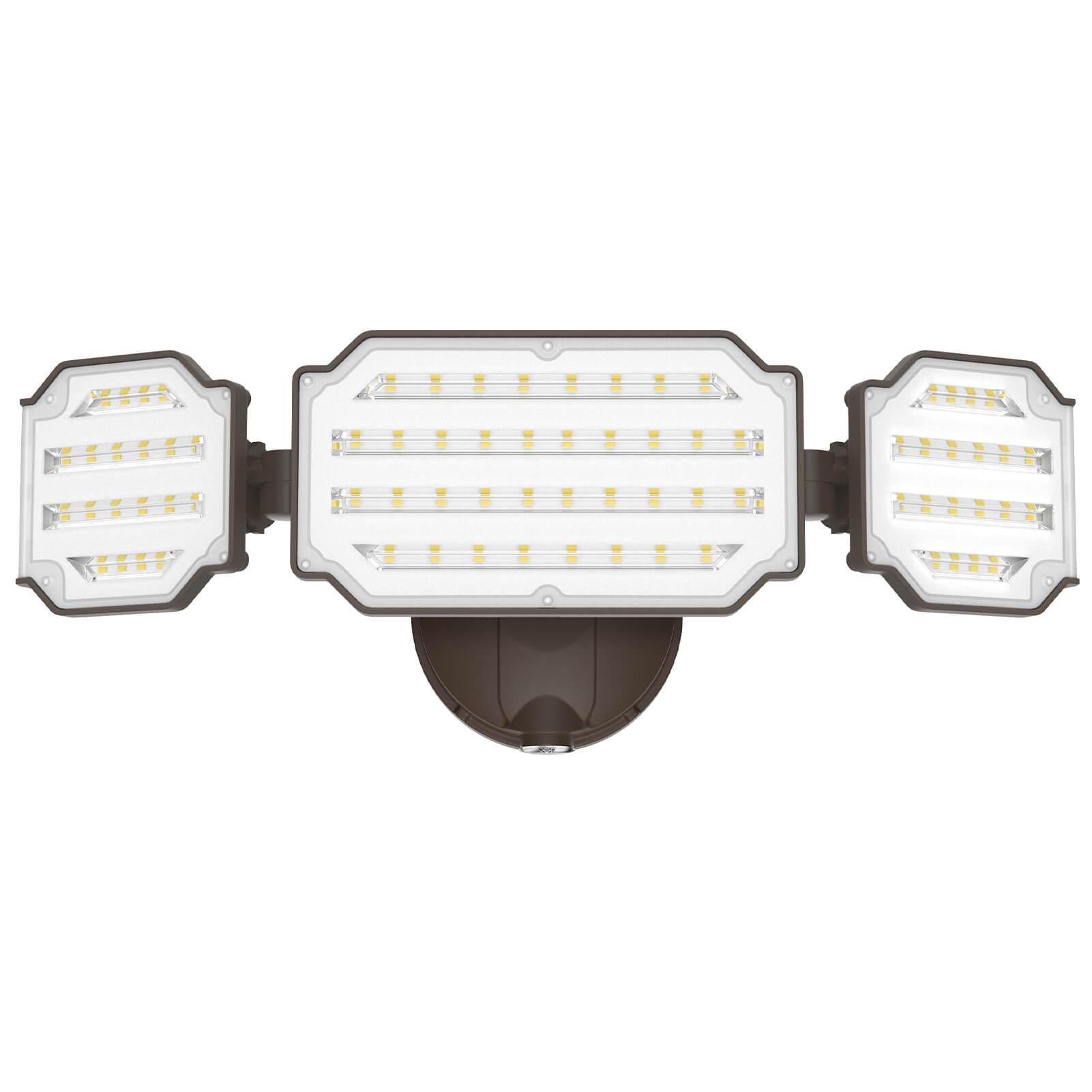 4500LM Dusk to Dawn LED Floodlight w/ Adjustable 3-Head 45W