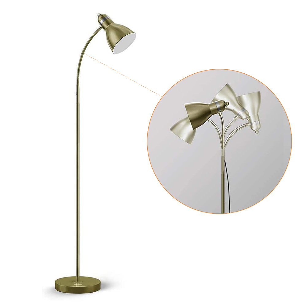 Gooseneck Tall Floor Lamp Directional Lighting for Planting Working Gaming