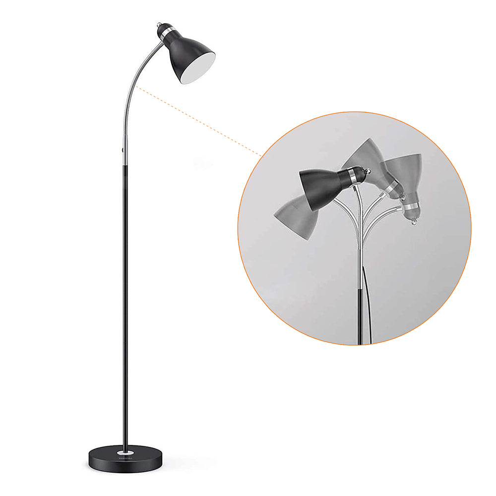 Black Gooseneck Floor Lamp Mainstays 71'' Jelly Gooseneck Floor Lamp,