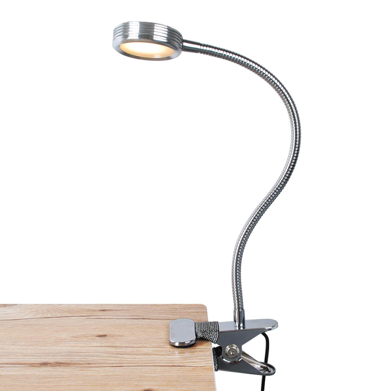 Flexible Clip On Desk Light with USB Charging