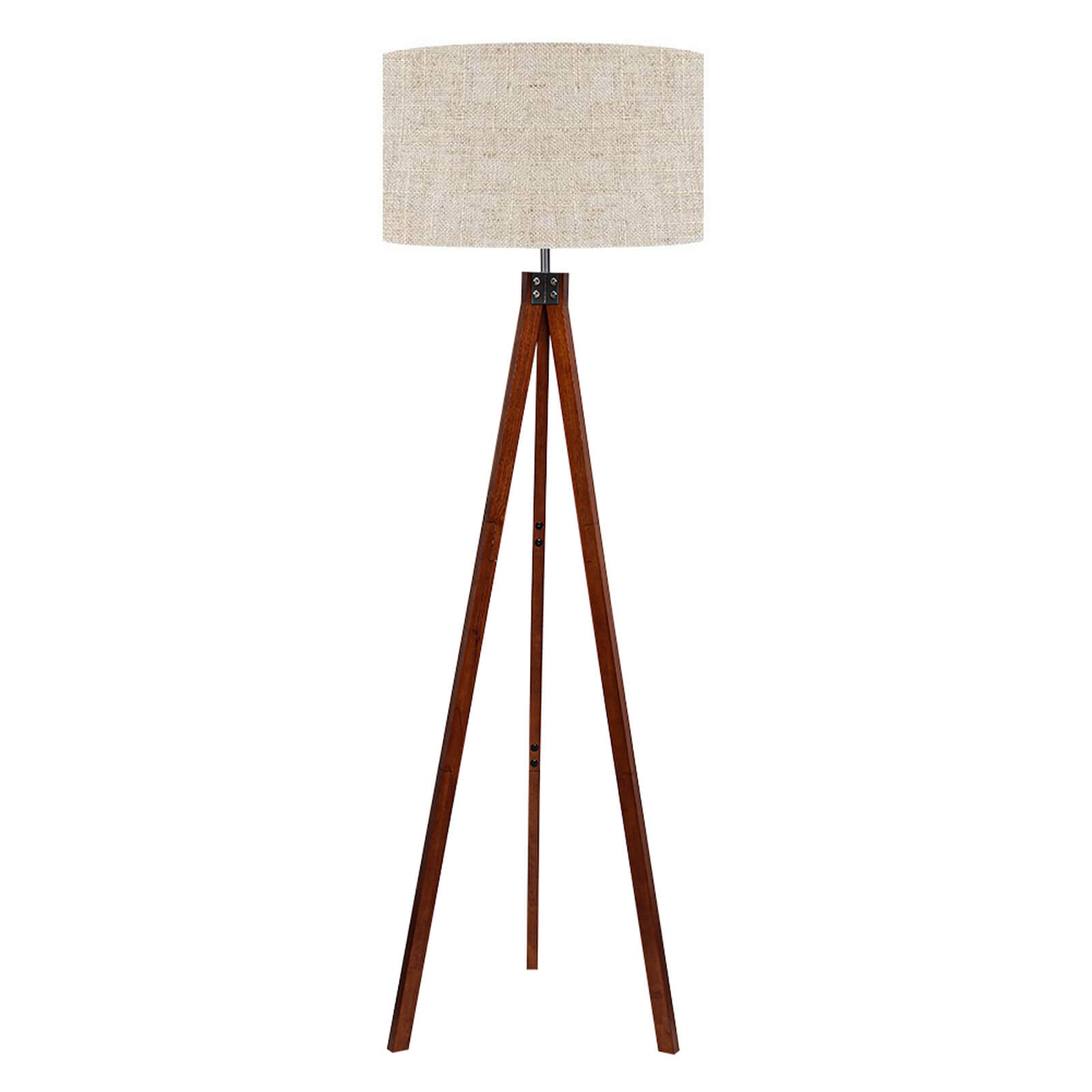 Wooden Tripod Floor Lamp