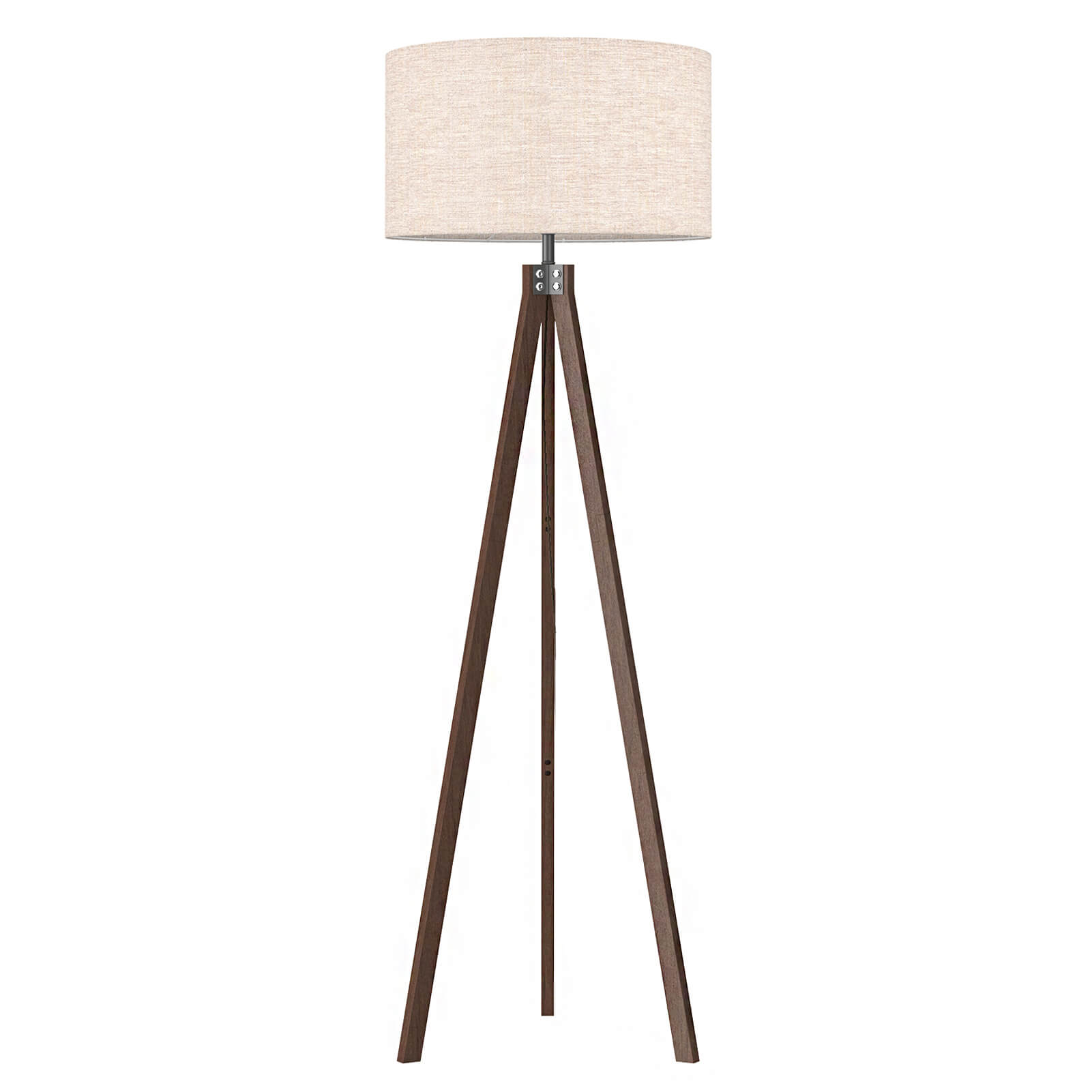 Lepower-tec Wooden Tripod Floor Lamp with 3 Leg