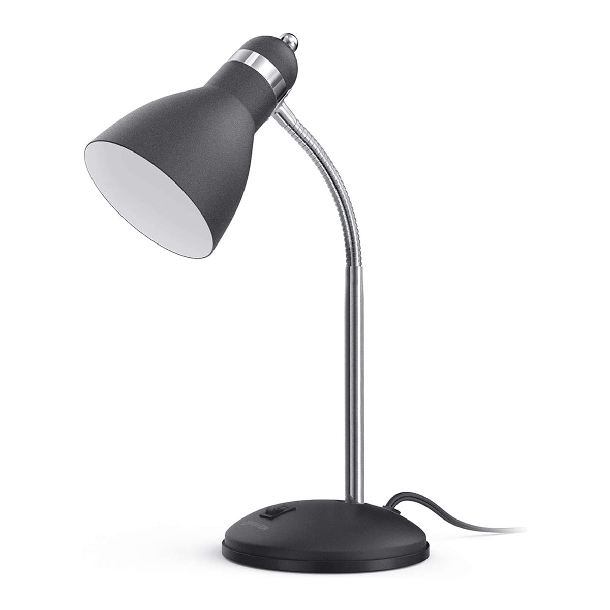 Flexible Clip-On LED Light Gooseneck USB Charging Eye-Caring Warm Light Sand Black