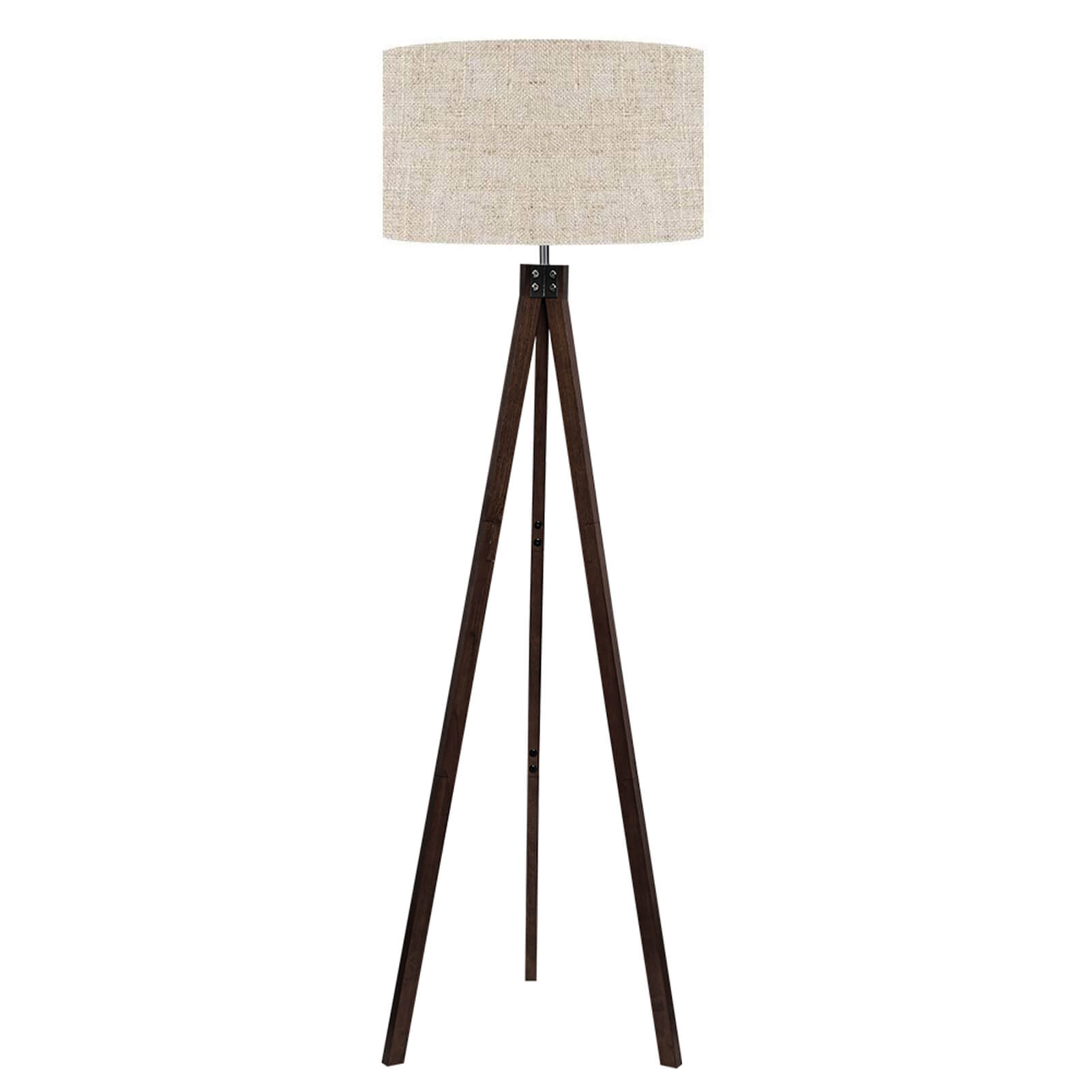 Lepower-tec Wooden Tripod Floor Lamp with 3 Leg
